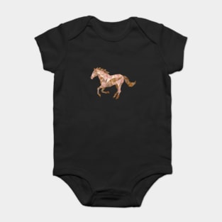 Running Horse Lowpoly Baby Bodysuit